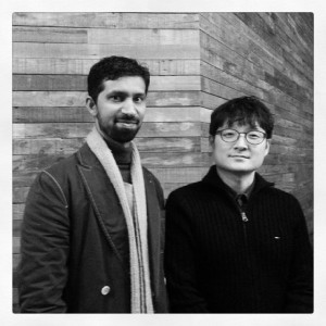 Me, standing with Director/Screenwriter Park Hoon-jung at the Korean Cultural Centre, London.