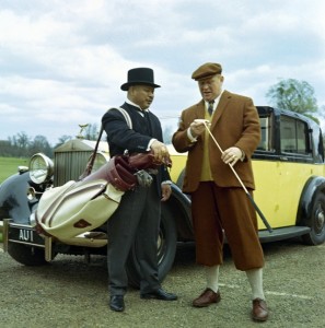 Rolls-Royce Phanton III, with Goldfinger and Oddjob.