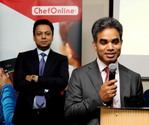 L: Chef Online Chairman and Chair of Amber Group, Showkat Aziz Russell; R: Chef Online Managing Director, M A Munim Salik
