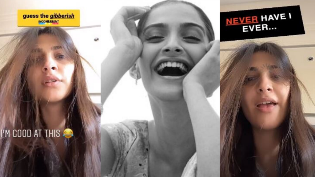 Sonam Kapoor Plays 'Guess The Gibberish' & 'Never Have I Ever' Game On Instagram