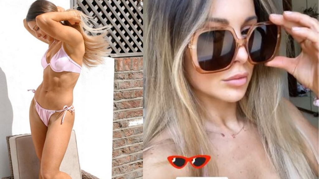 Louise Thompson Shows Off Her Bikini & Sunglasses Boux Avenue 3