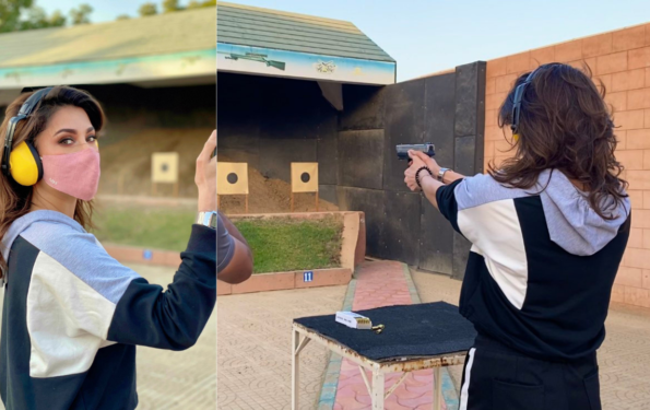 Mehwish Hayat Shares Images Of Her On A Gun Range