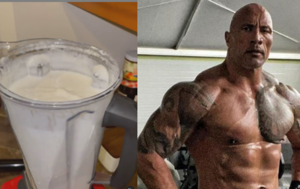 The Rock Shares His Post Work Out Shake