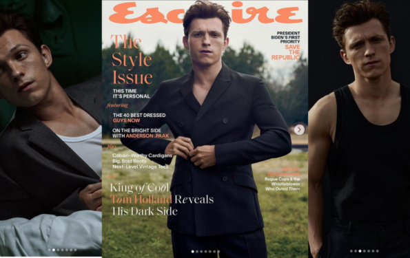 TOM HOLLAND Graces The Cover Of ESQUIRE, February 2021 Issue