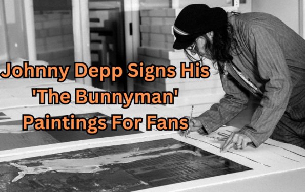Johnny Depp Signs His